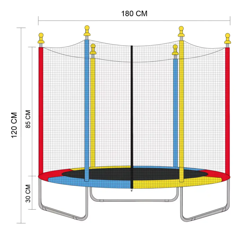 Cama Elástica Justfun 1,80m: Diversão Segura para Crianças e Família