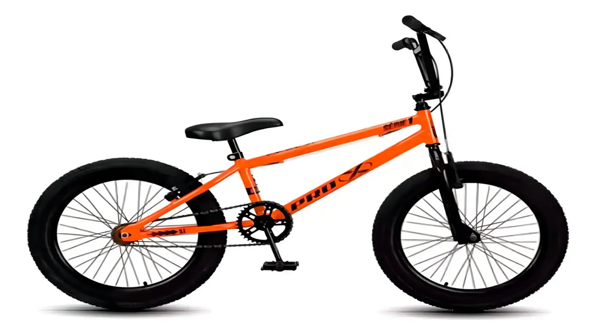 2025: Bicicleta Aro 20 Pro-X Série 1 V-brake Laranja/Preto