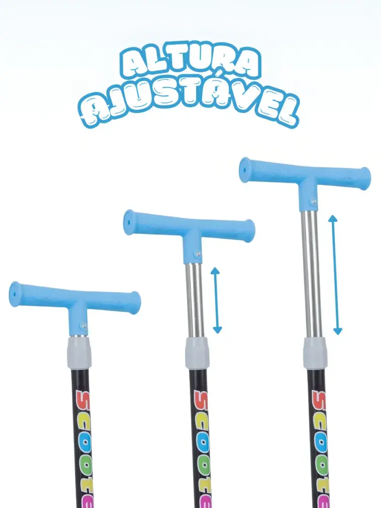 ATENTU Patinete Infantil 3 Rodas Led Dobrável Azul em 2025