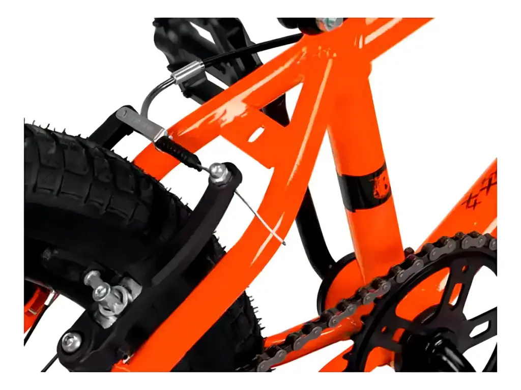 2025: Bicicleta Aro 20 Pro-X Série 1 V-brake Laranja/Preto