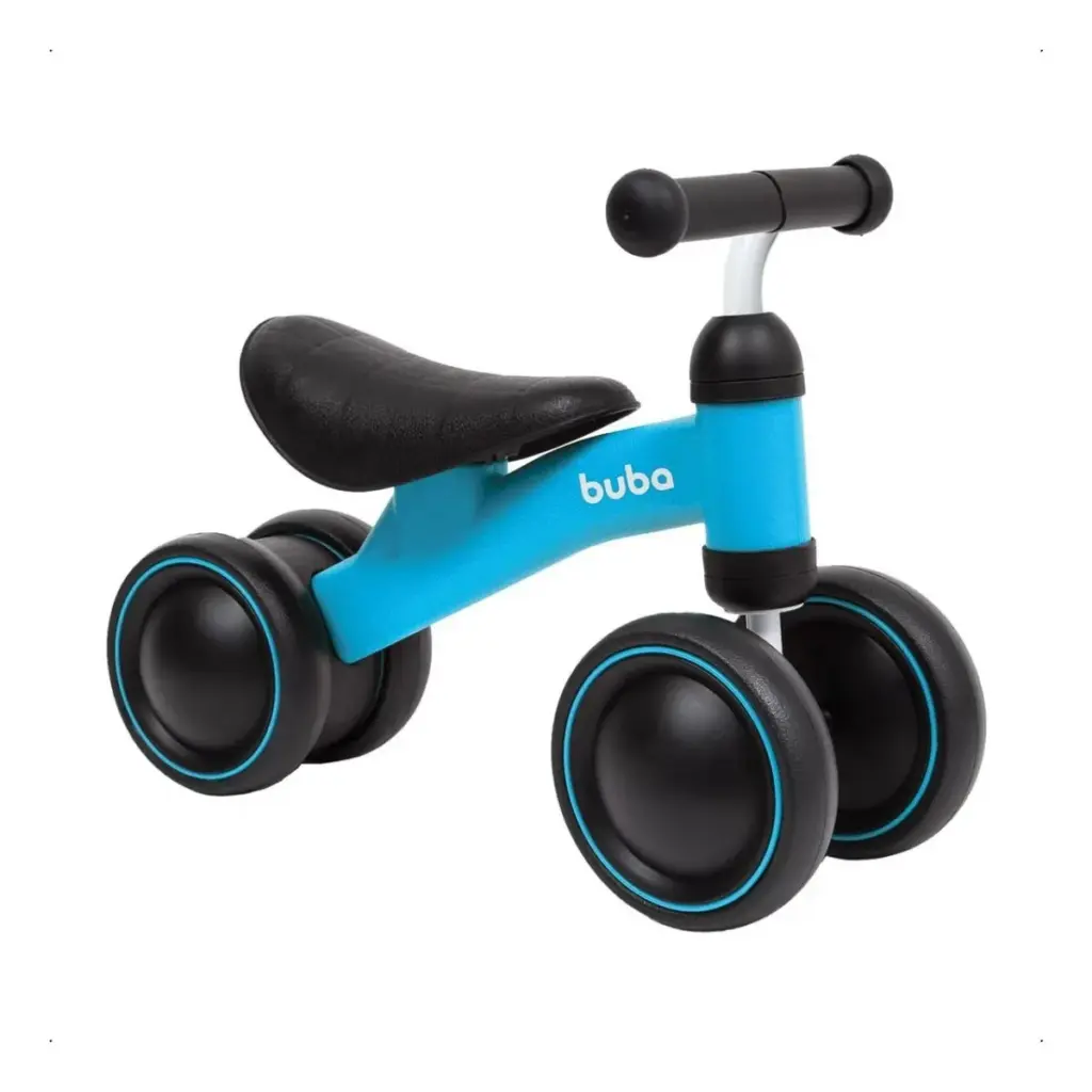 2025 Bicicleta de Equilíbrio 4 Rodas Buba Azul no Brasil