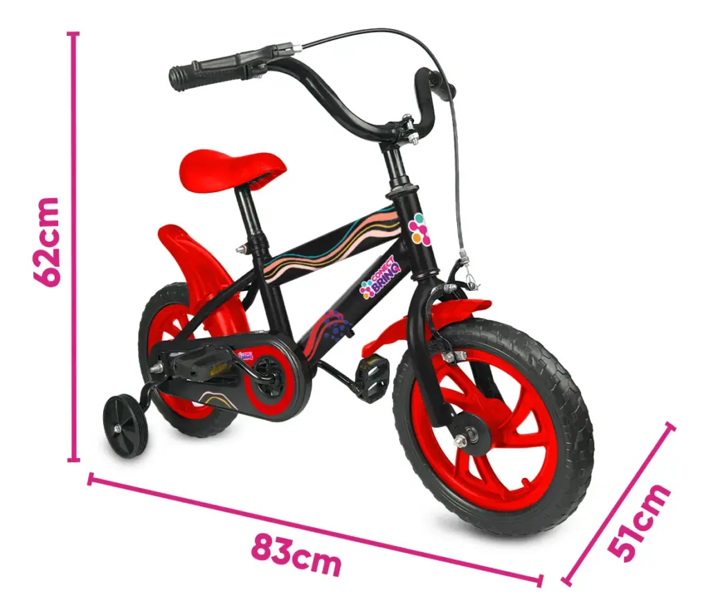 Bicicleta Conect Brinq Aro 12: leve, segura e divertida