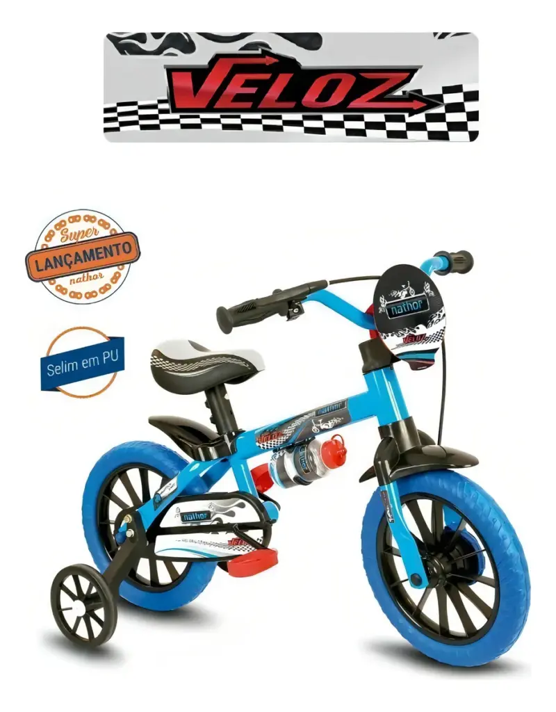 Bicicleta Infantil Nathor Aro 12 Azul entra no Top 20 do ML