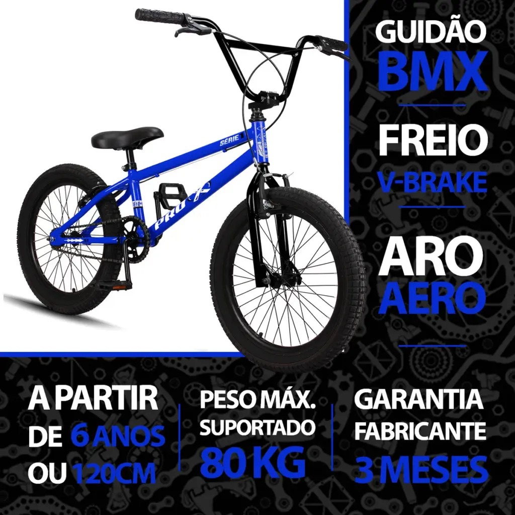 Bicicleta BMX Pro-X Série 1 2024 conquista crianças e pais