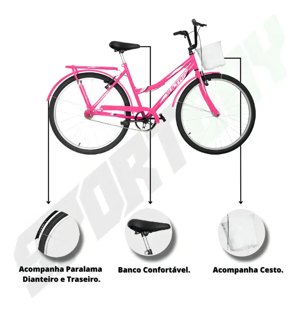 2025: Ultra Bikes lança Bike Feminina Aro 26 Summer Rosa