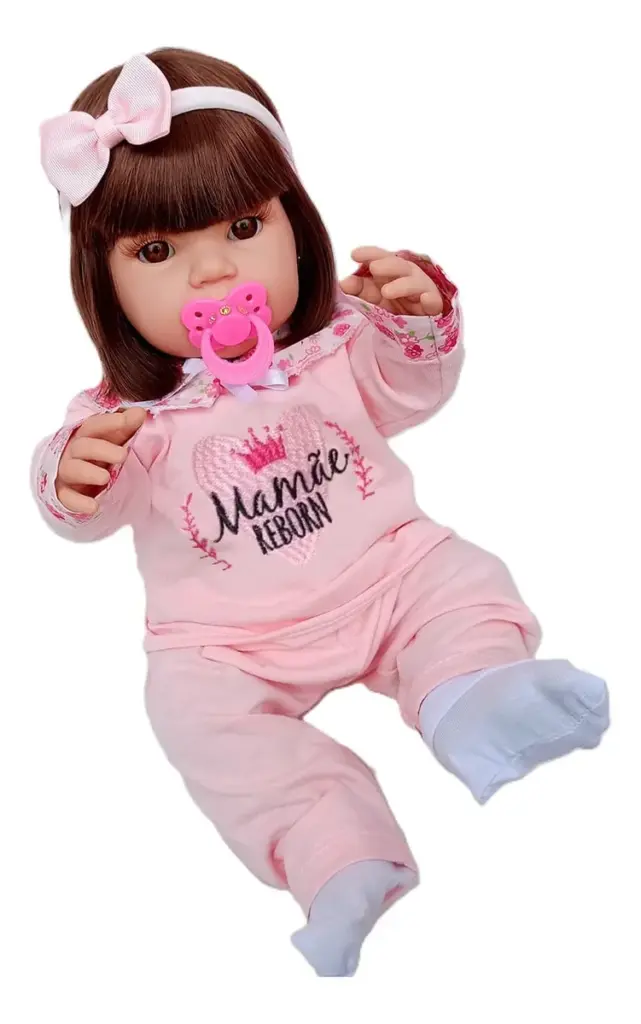 Boneca Bebê Reborn Princesa 45cm chega ao Brasil com enxoval completo