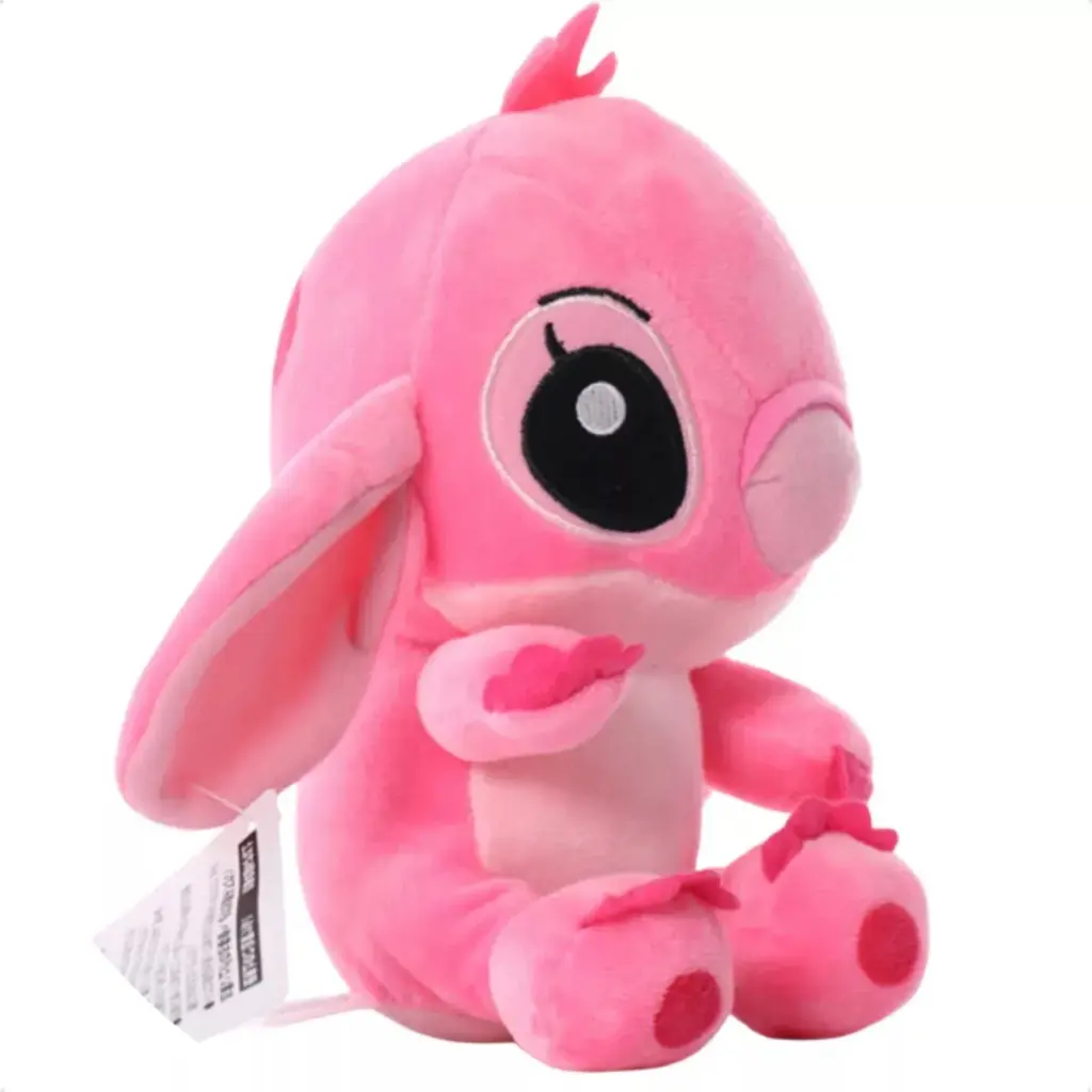 Boneco de Pelúcia Stitch Rosa 20cm vira febre entre pais