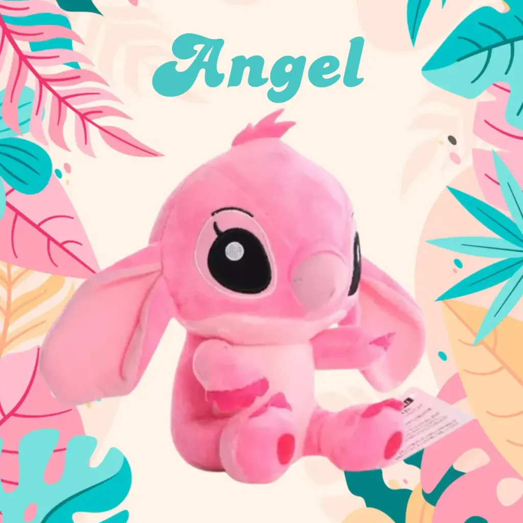 Boneco de Pelúcia Stitch Rosa 20cm vira febre entre pais