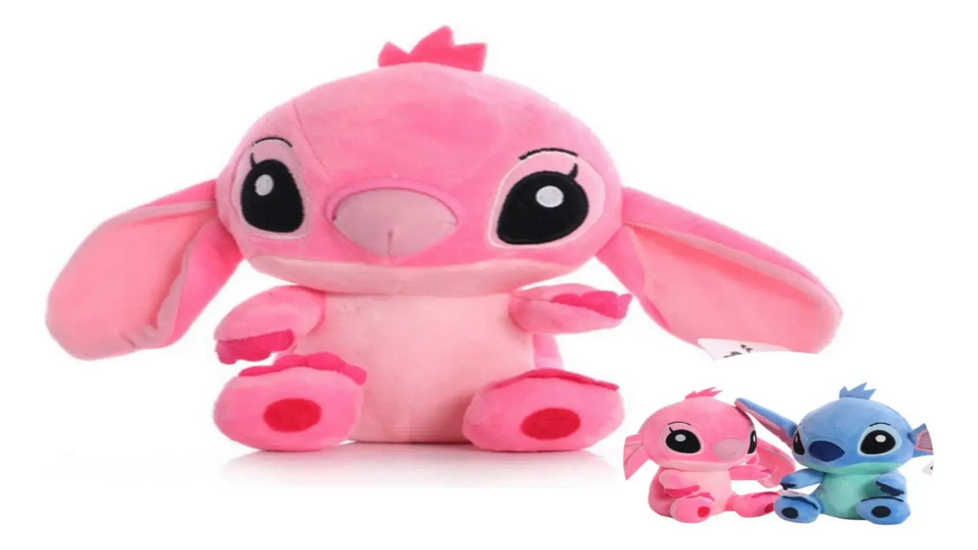 Boneco de Pelúcia Stitch Rosa 20cm vira febre entre pais