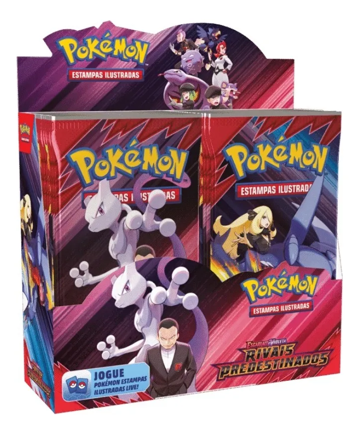 Box Display Pokémon Rivais Predestinados em Português 2025