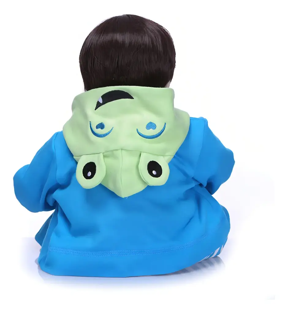 Brastoy Bebê Reborn Menino Boneco Menino Sapo Silicone Realista com Realismo e Estímulo