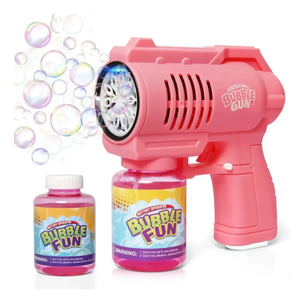Veja por que a Pistola de Bolhas Rosa com LED faz sucesso