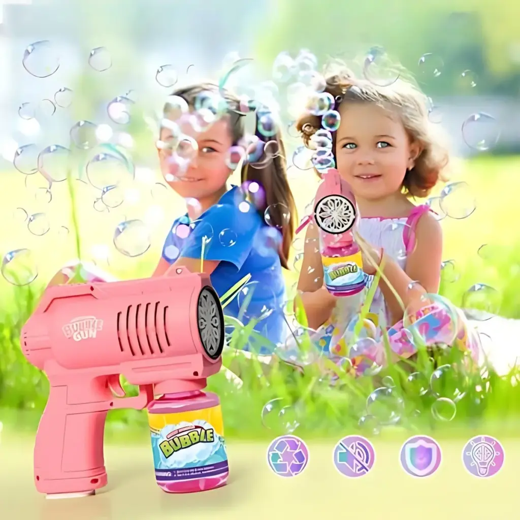Brinquedo Máquina Bolha de Sabão Pistola Automática no ML