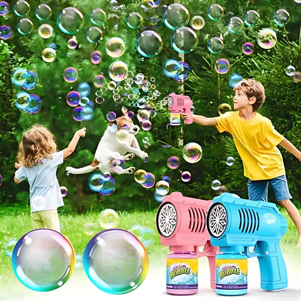 Brinquedo Máquina Bolha de Sabão Pistola Automática no ML