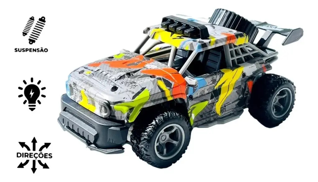 SPMIX traz Carrinho Controle Remoto Offroad 4x4 Recarregável