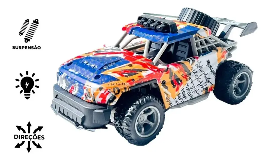 SPMIX traz Carrinho Controle Remoto Offroad 4x4 Recarregável