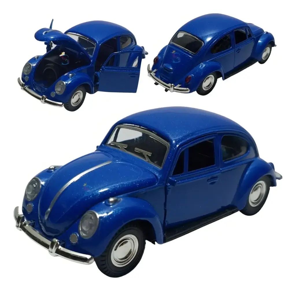 Novo Carrinho De Ferro Fusca 1/32 Azul-escuro no Brasil 2025