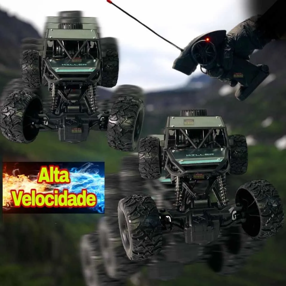 Carrinho 4x4 com USB e controle remoto agrada famílias