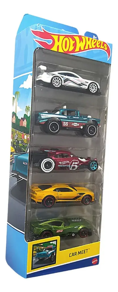 Hot Wheels Cartela Multicolor de 5 Carrinhos é Top 20 no ML