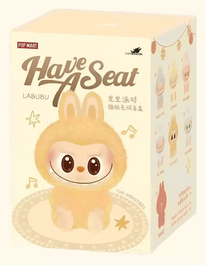 Labubu Have A Seat: pelúcia Pop Mart encanta crianças