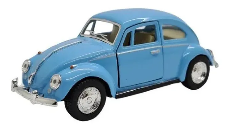 Miniatura Metal VW Fusca Azul 1967 Kt5057d 75 chega em 2025