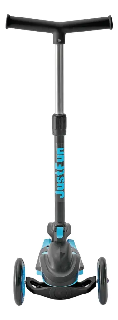 Como é o Patinete Ajustável 3 Rodas Azul da Just Fun
