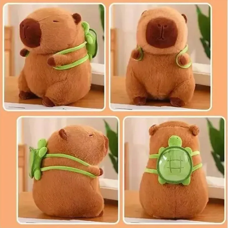 2025: Peluches Capivara e Mochilas Tartaruga 30cm em alta