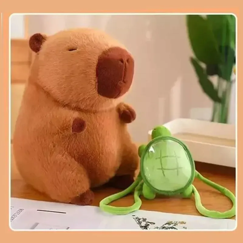2025: Peluches Capivara e Mochilas Tartaruga 30cm em alta