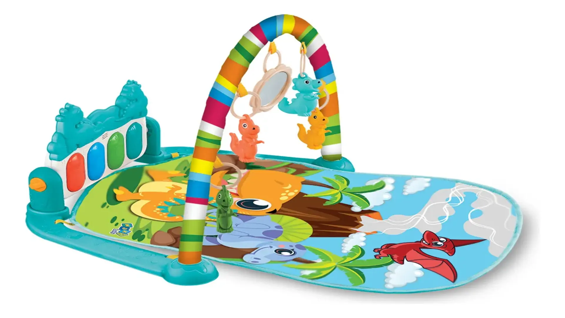Piano Play Funny Dino: tapete que anima e desenvolve bebês
