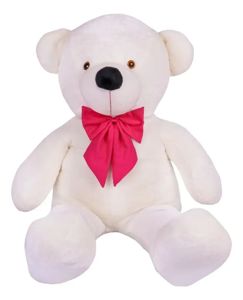 Urso De Pelúcia Gigante Teddy com laço pink no Brasil 2025