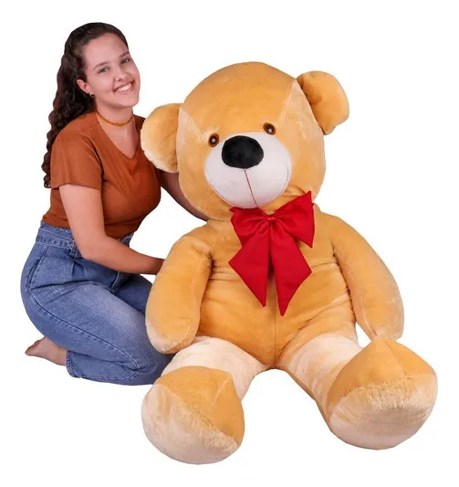 Pais aprovam Urso Gigante de Pelúcia LuckBaby 90 cm