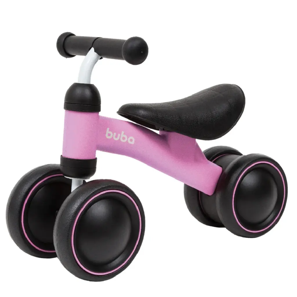 Em 2025, Buba lança bicicleta infantil de equilíbrio rosa