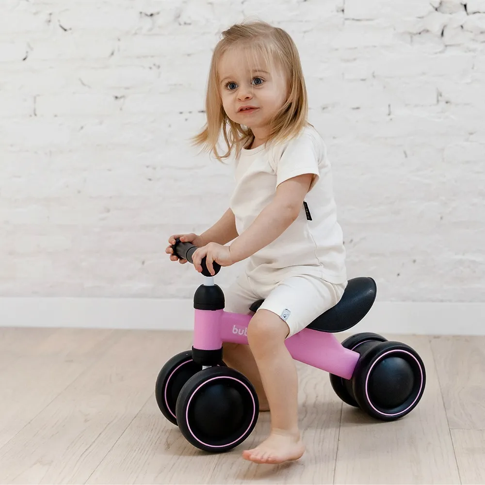 Em 2025, Buba lança bicicleta infantil de equilíbrio rosa