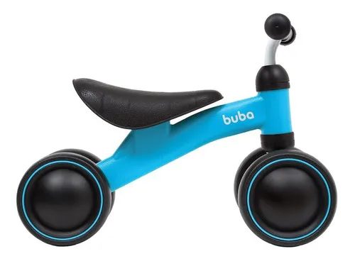 Pais aprovam Bicicleta de Equilíbrio 4 Rodas Azul da Buba