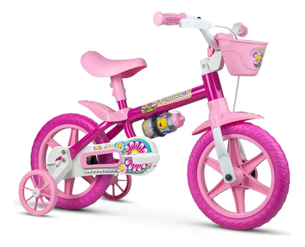 Bicicleta Flower Aro 12 Nathor: segurança e charme