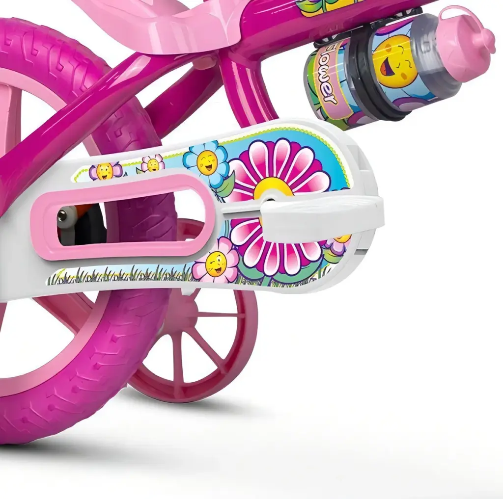 Bicicleta Flower Aro 12 Nathor: segurança e charme