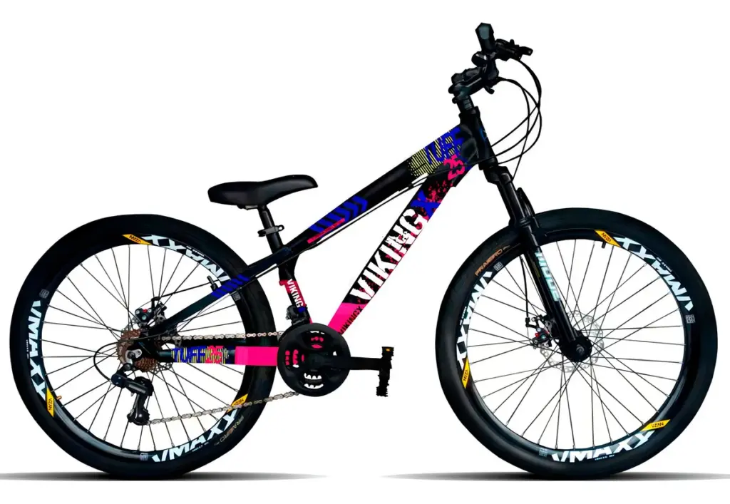 VikingX Tuff 25 Aro 26 Preto/Rosa: custo-benefício aprovado