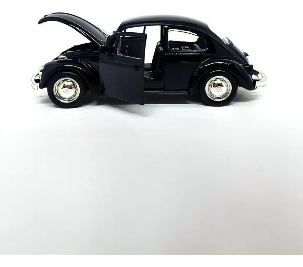 Carrinho Fusca 1:32 impressiona pela durabilidade e charme