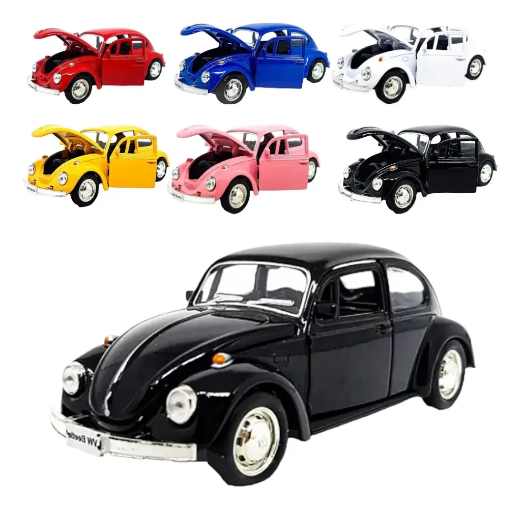 Carrinho Fusca 1:32 impressiona pela durabilidade e charme
