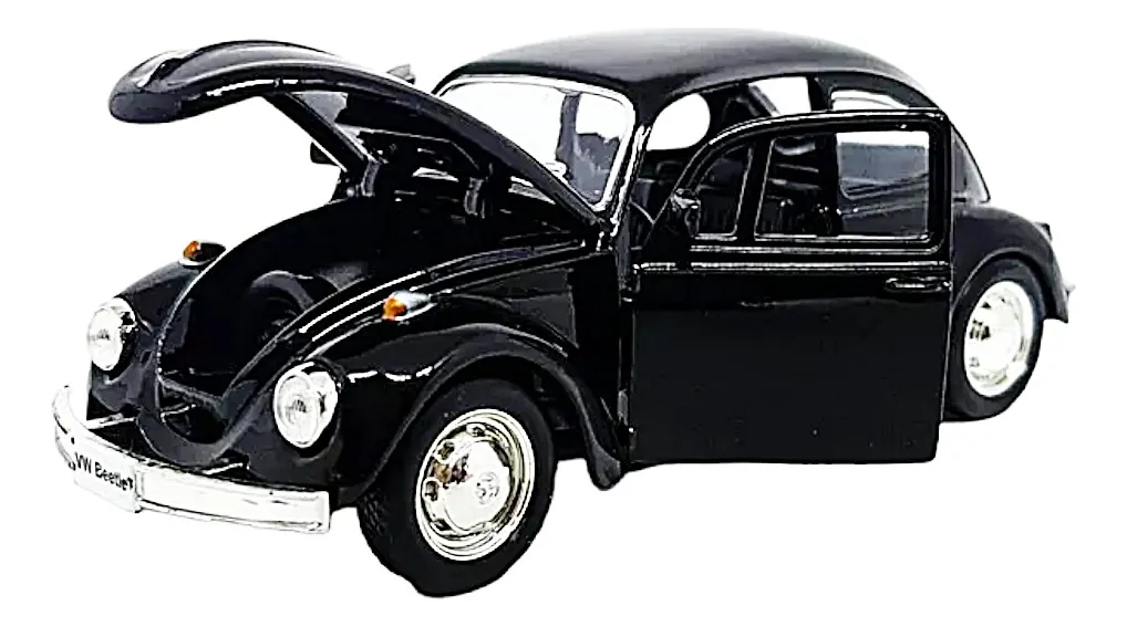 Carrinho Fusca 1:32 impressiona pela durabilidade e charme