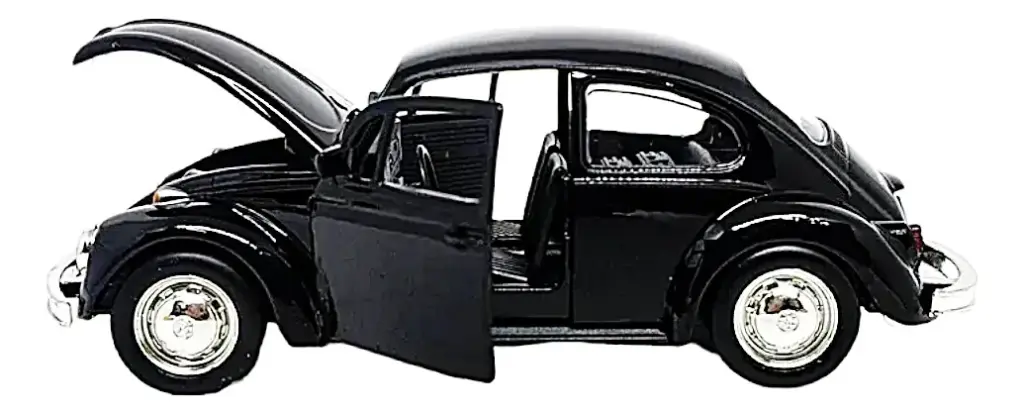 Carrinho Fusca 1:32 impressiona pela durabilidade e charme