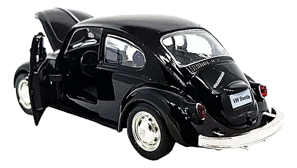 Carrinho Fusca 1:32 impressiona pela durabilidade e charme