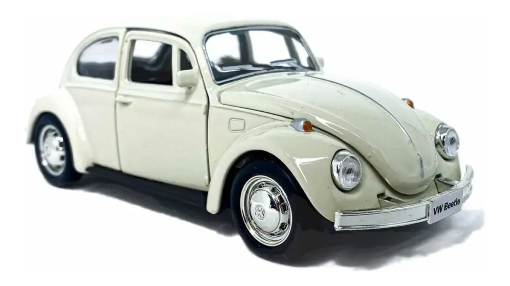 Carrinho Fusca 1:32 impressiona pela durabilidade e charme
