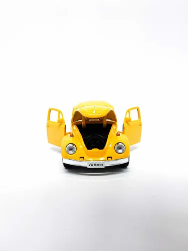 Fusca Clássico 1:32 Amarelo agrada pais e colecionadores