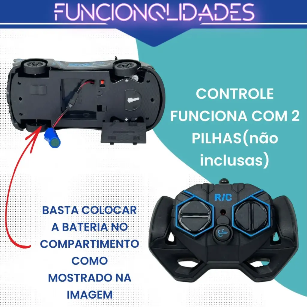 Toy King RC 857 conquista crianças com fumaça e LEDs