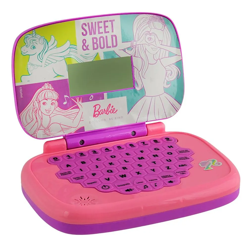Laptop Barbie Candide Bilingue reforça inglês e português