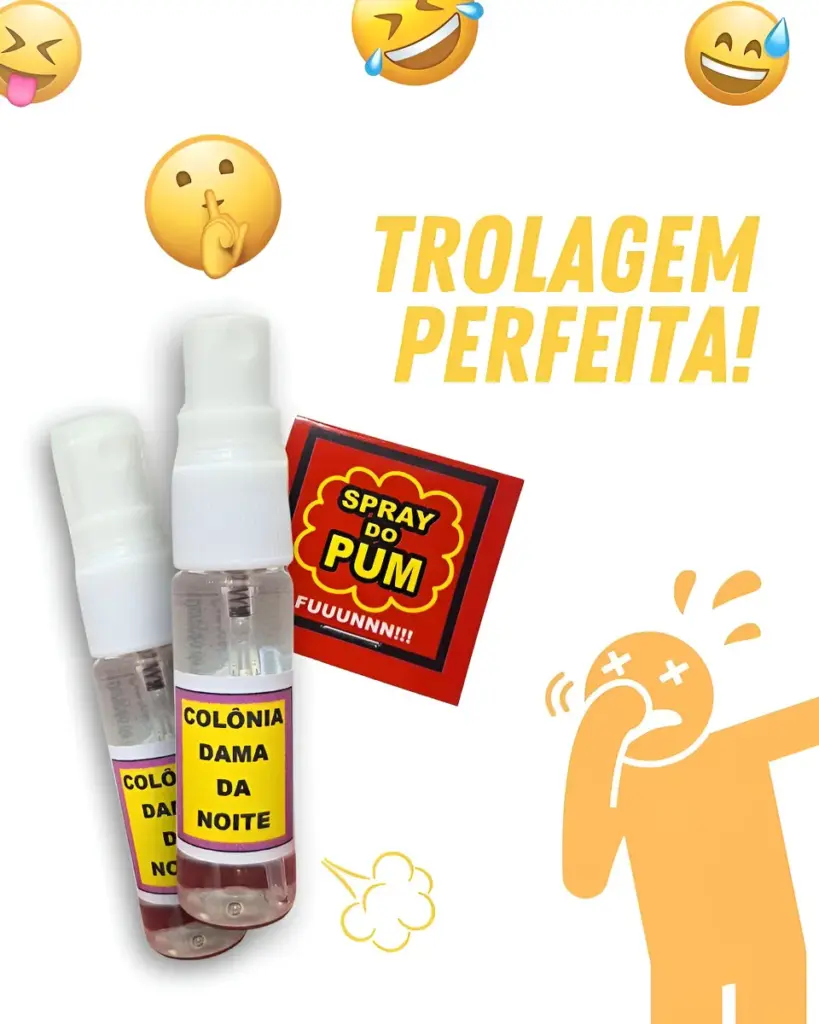 Pray Pum Cor Branco: o spray que provoca risadas em festas