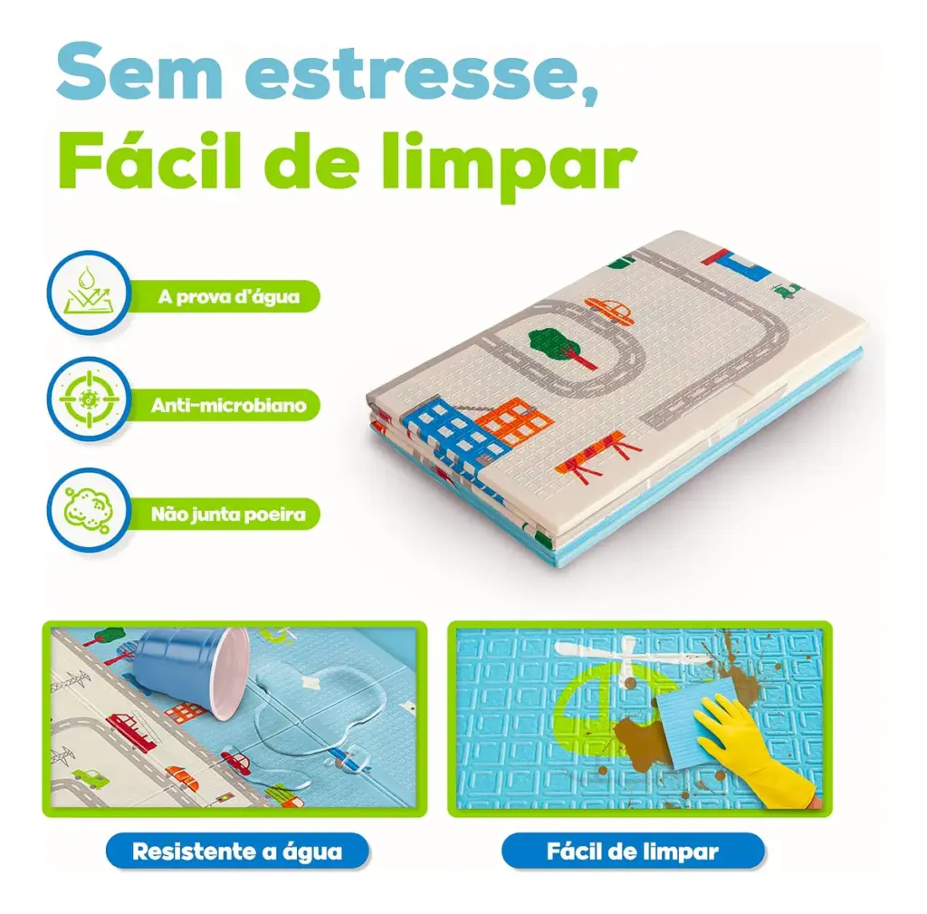 Tapete sensorial dobrável da I Love Baby faz sucesso em casa