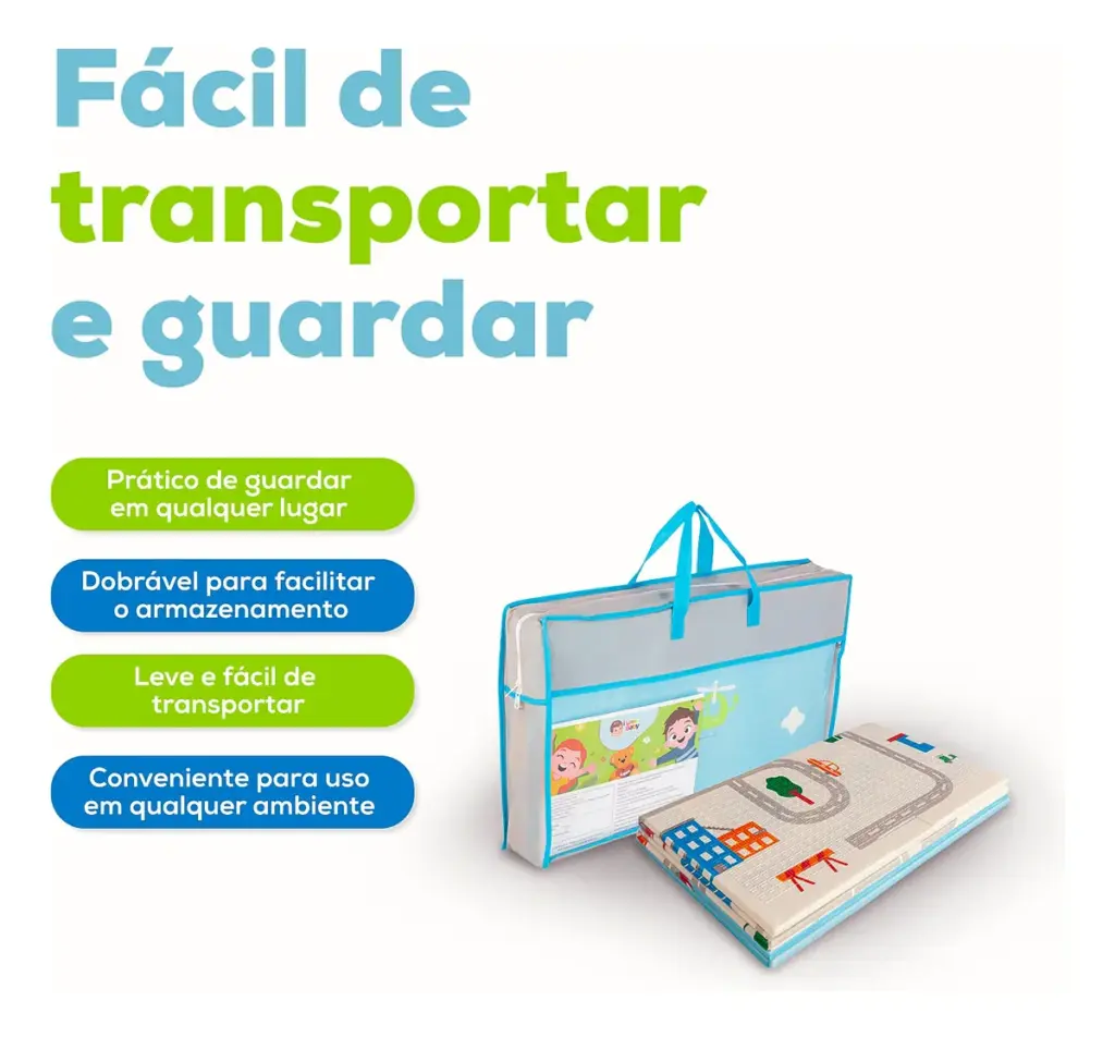 Tapete sensorial dobrável da I Love Baby faz sucesso em casa