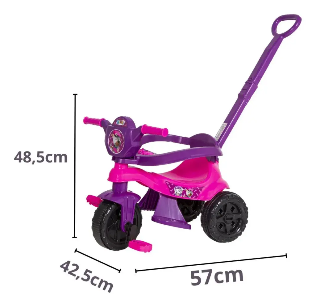 Triciclo Kendy Baby Dog: leveza e segurança no passeio